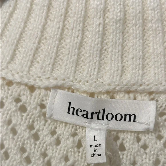 Heartloom Cream and Black Striped Sweater - Picture 2 of 7